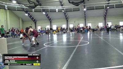 141 lbs Cons. Round 2 - Nathan Westinghouse, Hiram College vs Joel Huck, Gannon University