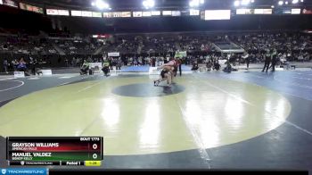 138 lbs Quarterfinal - Manuel Valdez, Bishop Kelly vs Grayson Williams, American Falls