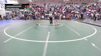 Boys 285 lbs Quarterfinal - Juan Carlos Puga, Gilroy Boys vs Aleczander Matthew, Santa Teresa Boys