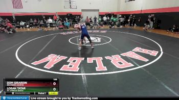 144 lbs Champ. Round 3 - Dom Girardin, Belvidere (NORTH) vs Logan Tatar, St. Charles (EAST)