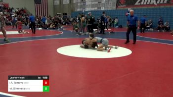 126 lbs Quarterfinal - Armando Tamayo, Central vs Aiden Simmons, Bakersfield