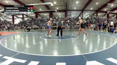 155 lbs Quarterfinal - Addison Canja, Cimarron Memorial vs Alyssa Winters, Reed