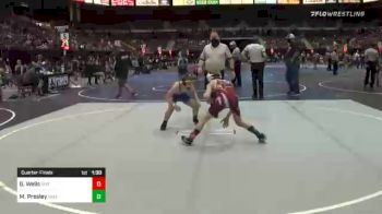 90 lbs Quarterfinal - Gavin Wells, Mat Demon vs Morgan Presley, Takedown Express WC