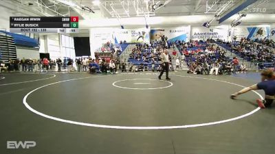 130 lbs Cons. Round 1 - Raegan Irwin, Shawnee Mission Northwest vs Rylie Busick, Wichita East