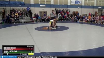 73 lbs Semis (4 Team) - Deacon Gibbs, Brownsburg vs Alan Locklear, Avon