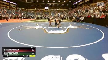 6A - 132 lbs Cons. Semi - Ethan Jenkinson, Shawnee Mission East vs Cooper Stivers, Topeka-Washburn Rural