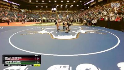 6A - 132 lbs Cons. Semi - Ethan Jenkinson, Shawnee Mission East vs Cooper Stivers, Topeka-Washburn Rural