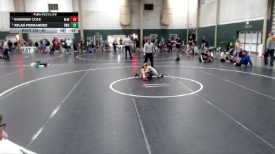 40 lbs Semifinal - Evander Cole, Marion Jr Warriors vs Atlas Fernandez, Derby Wrestling Club