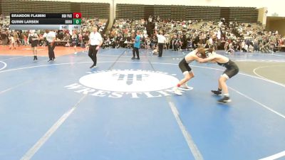 87-J lbs Round Of 16 - Brandon Flamini, High Pace Wrestling Club vs Quinn Larsen, Duro