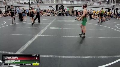 98 lbs Round 5 (8 Team) - JAXON MORALEZ, Team Arizona vs Logan Worth, Full Circle Green