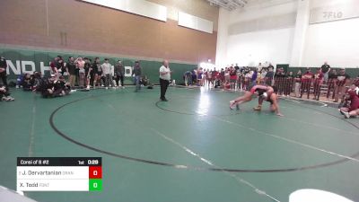 182 lbs Consi Of 8 #2 - Joseph Dervartanian, Orange Lutheran vs Xzavier Todd, Fontana