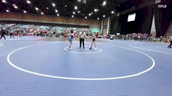 73-76 lbs Round 2 - Adam Wooldridge, Carson Bulldog Wrestling Club vs Andres Cortes, Rancho Bernardo WC