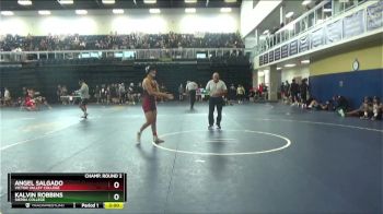 141 lbs Champ. Round 2 - Angel Salgado, Victor Valley College vs Kalvin Robbins, Sierra College