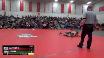132 lbs Semifinal - Zane Van Voorhis, Copley vs Percy McGhee, Fairless