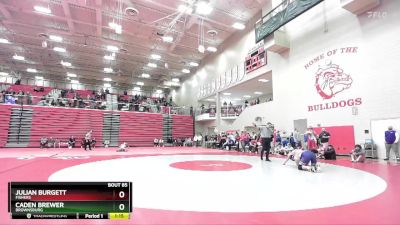 215 lbs Quarterfinal - Julian Burgett, Fishers vs Caden Brewer, Brownsburg