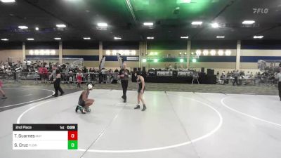 78 lbs 2nd Place - Tristan Guarnes, Mat Demon WC vs Sage Cruz, Flow Academy HI