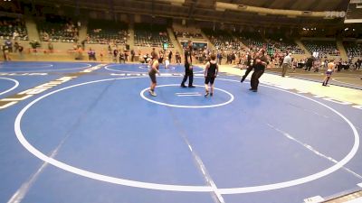 100 lbs Consi Of 8 #2 - Hunter Robinson, Collinsville Cardinal Youth Wrestling vs Carter Burdick, Broken Bow Youth Wrestling