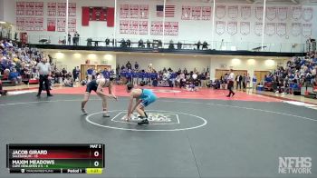 132 lbs Semifinals (8 Team) - Maxim Meadows, Cape Henlopen H S vs Jacob Girard, Salesianum