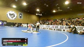 100 lbs Quarterfinal - Jasmine Rodriguez Bucio, Kerman vs Bailey Hoard, Monache