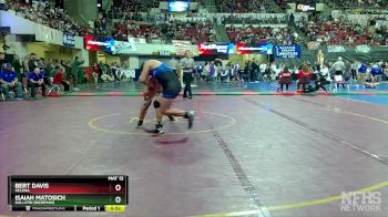 AA - 205 lbs Cons. Round 1 - Isaiah Matosich, Gallatin (Bozeman) vs Bert Davis, Helena