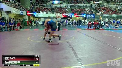 AA - 205 lbs Cons. Round 1 - Isaiah Matosich, Gallatin (Bozeman) vs Bert Davis, Helena