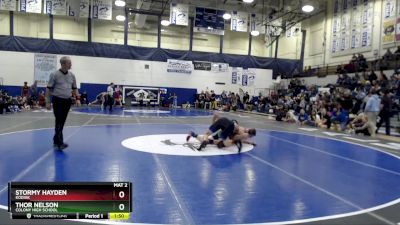 189 lbs Quarterfinal - Thor Nelson, Colony High School vs STORMY HAYDEN, Kodiak