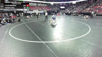 D3-132 lbs Quarterfinal - Roger Flege, Aquinas vs Tyler Beekman, Oconto