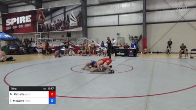 70 kg Consi Of 64 #2 - Michael Petrella, Baldwin - Wallace vs Timothy McGuire, Ranger Wrestling Club