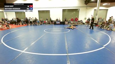 132 lbs Adam Hart, North Carolina vs Matthew Peterson, New York Blue