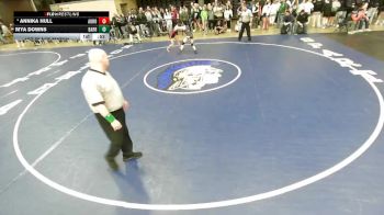 95 lbs 1st Place Match - Annika Hull, Unattached vs Mya Downs, Unattached