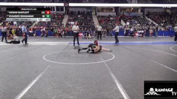 61 lbs Cons. Round 2 - Evander Branaman, Hays WC vs Hogan Bartlett, Atchison