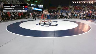 215 lbs Cons. Semis - Michael Boyle, OH vs Aiden Cooley, TX
