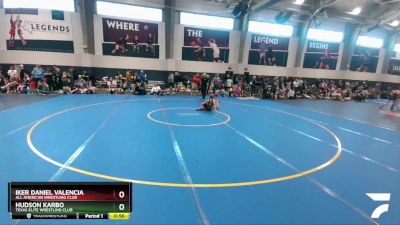 85 lbs Semifinal - Iker Daniel Valencia, All American Wrestling Club vs Hudson Karbo, Texas Elite Wrestling Club