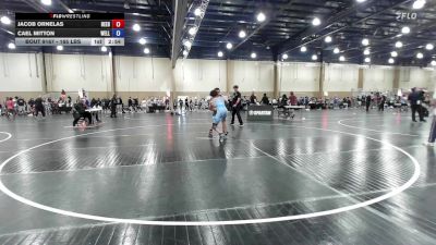 165 lbs Consi Of 4 - Jacob Ornelas, Beebe Trained vs Cael Mitton, Wellington Wrestling