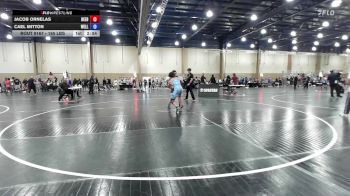 165 lbs Consi Of 4 - Jacob Ornelas, Beebe Trained vs Cael Mitton, Wellington Wrestling
