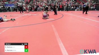 64 lbs Rr Rnd 1 - Blanie Backus, ArkCity Takedown vs Hunter Ramsey, Newkirk Takedown Club