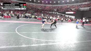 190 lbs Quarterfinal - Karter Phillips, Monona Grove/McFarland Wrestling Club vs Christian Coli-Promotor, Coleman Youth Wrestling