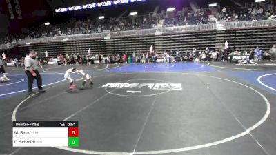 54 lbs Quarterfinal - Macklin Baird, Elbert County Wranglers vs Chayce Schmidt, Scottsbluff WC