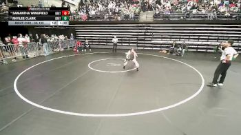 3A 100 lbs Cons. Semi - Samantha Wingfield, Grantsville vs Rhylee Clark, Grantsville