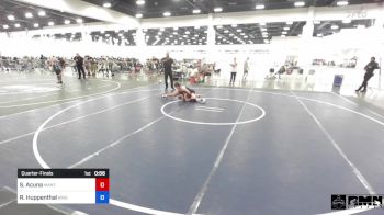 109 lbs Quarterfinal - Saluna Acuna, Mantanona TC vs Regan Huppenthal, Brighton WC