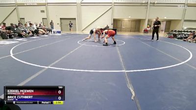 190 lbs Round 1 (8 Team) - Ezekiel McEwen, Washington vs Brice Cuthbert, Idaho