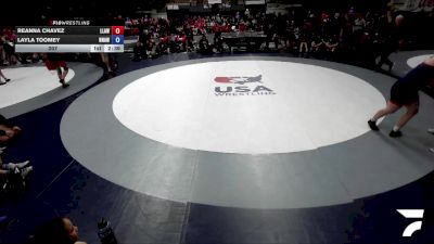 207 lbs Reanna Chavez, LAWA - Los Angles Wrestling Association vs Layla Toomey, NAWA - North Area Wrestling Association