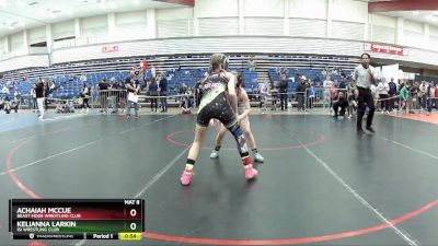 75 lbs Round 2 - Achaiah McCue, Beast Mode Wrestling Club vs Kelianna Larkin, ISI Wrestling Club