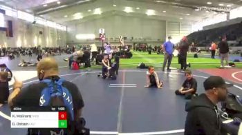 46 lbs Round Of 16 - David Dotson, Eastern Sabers vs Kason Molinaro, Thorobred WC