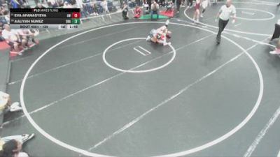 120 lbs Champ. Round 2 - Aaliyah Nunez, Unattached vs Eva Afanasyeva, Ayala Wrestling