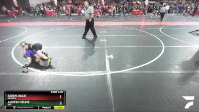 75 lbs Quarterfinal - Austin Helms, Kiel vs Aiden DAlie, Ringers