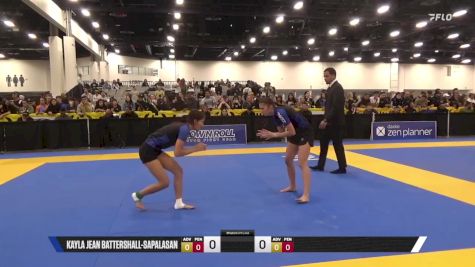 Kayla Jean Battershall-Sapalasan vs Kaiya Lyn Naughton 2025 World IBJJF Jiu-Jitsu No-Gi Championship