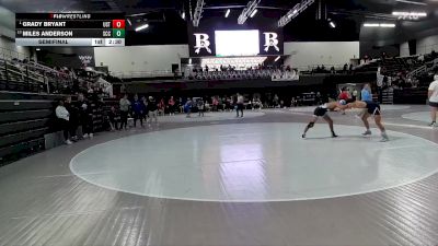133 lbs Semifinal - Grady Bryant, Saint Thomas vs Miles Anderson, Southeast Community College