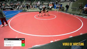 77 lbs Round Of 16 - MJ Rundell, Arlington Cardinals vs Traevon Ducking, Contender Wrestling Academy