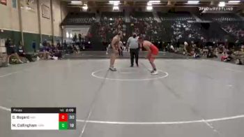 220 lbs Final - Drew Bogard, Amherst High School vs Morgan Collingham, York High School